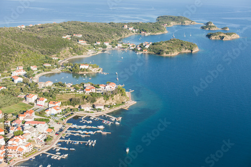 aerial view of croatia coast line Rab island © mariusz szczygieł