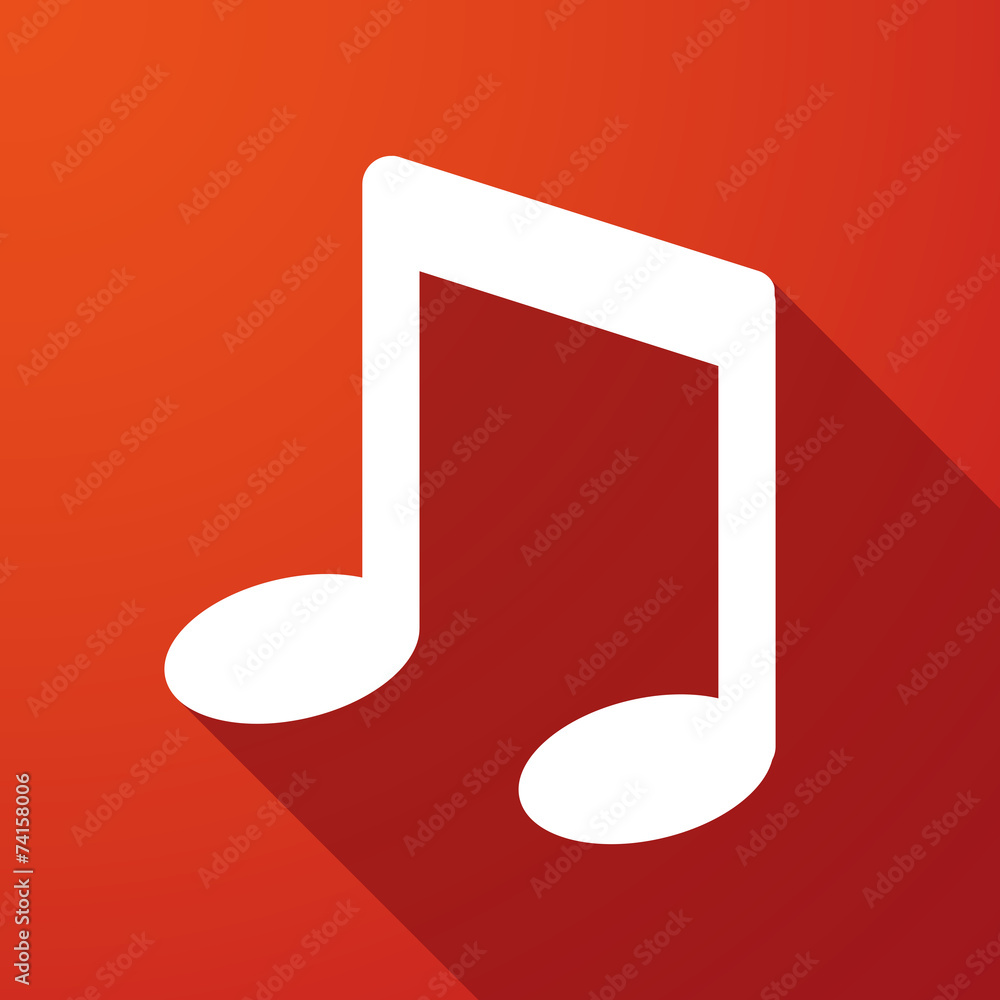 note music long shadow icon note music long shadow icon