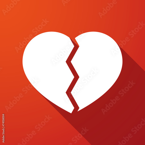 heart  long shadow icon