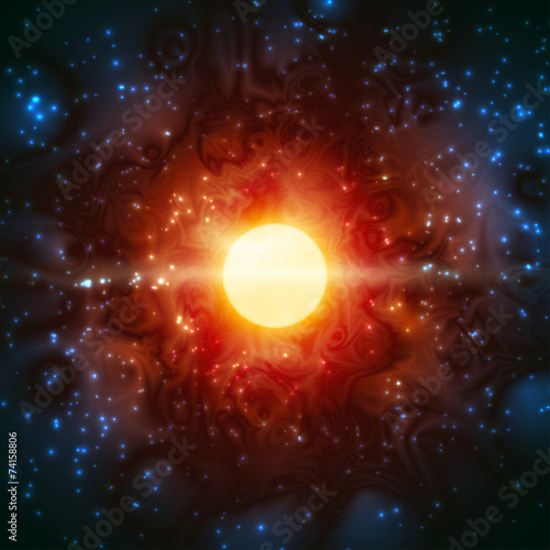 Star Born Shine Space Universe Fantastic; Eps10; No Mesh