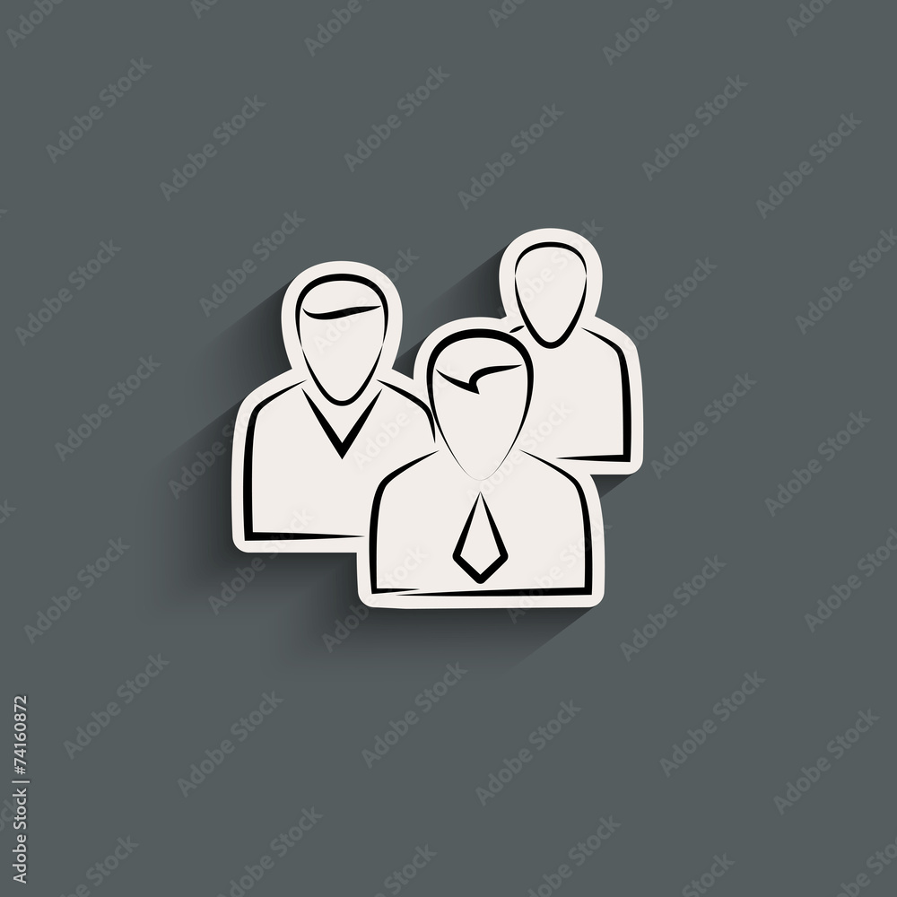 Fototapeta premium Group of people sign icon