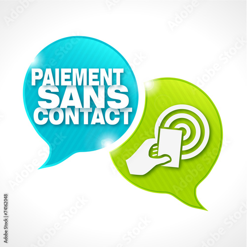 bulles rayées : paqiement sans contact