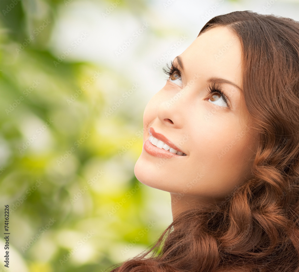 beautiful young woman face beautiful young woman face