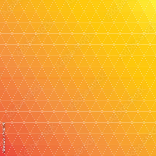 Geometric background  yellow and orange triangles