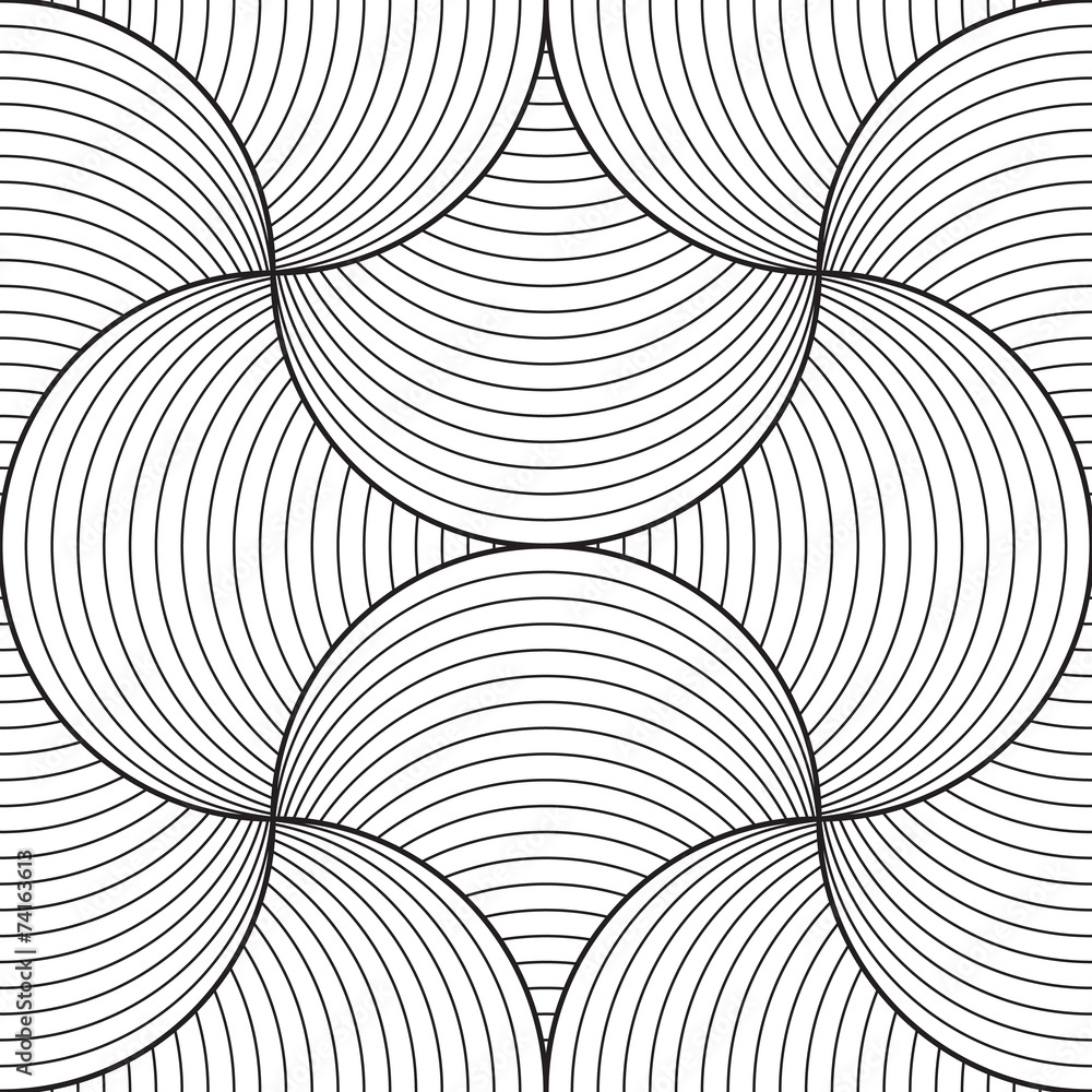 Fototapeta premium Abstract seamless pattern, line design, vector