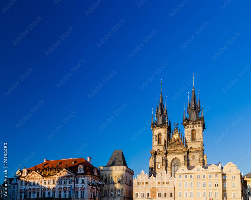 Fototapeta premium The Church of Mother of God in front of Tyn