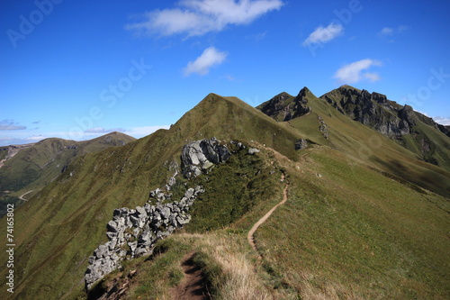 hiking in high mountain (Sancy/Auvergne/France)