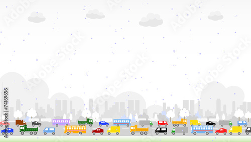 Plakat samochód krajobraz miasto niebo transport