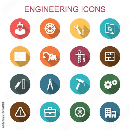 engineering long shadow icons