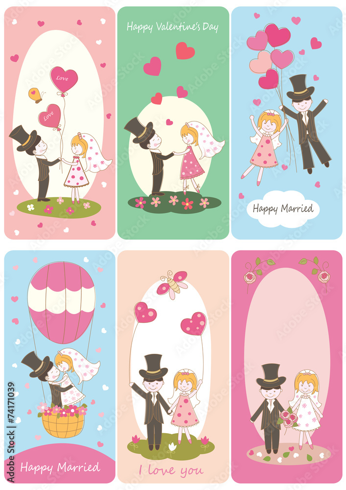 Set of flayers for Valentines Day Set of flayers for Valentines Day