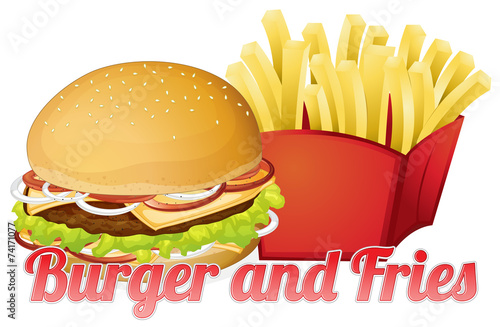Burger and Fries