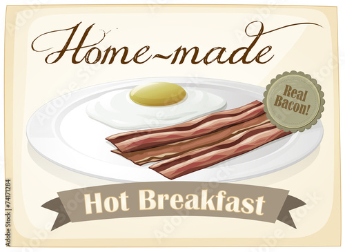 A breakfast template