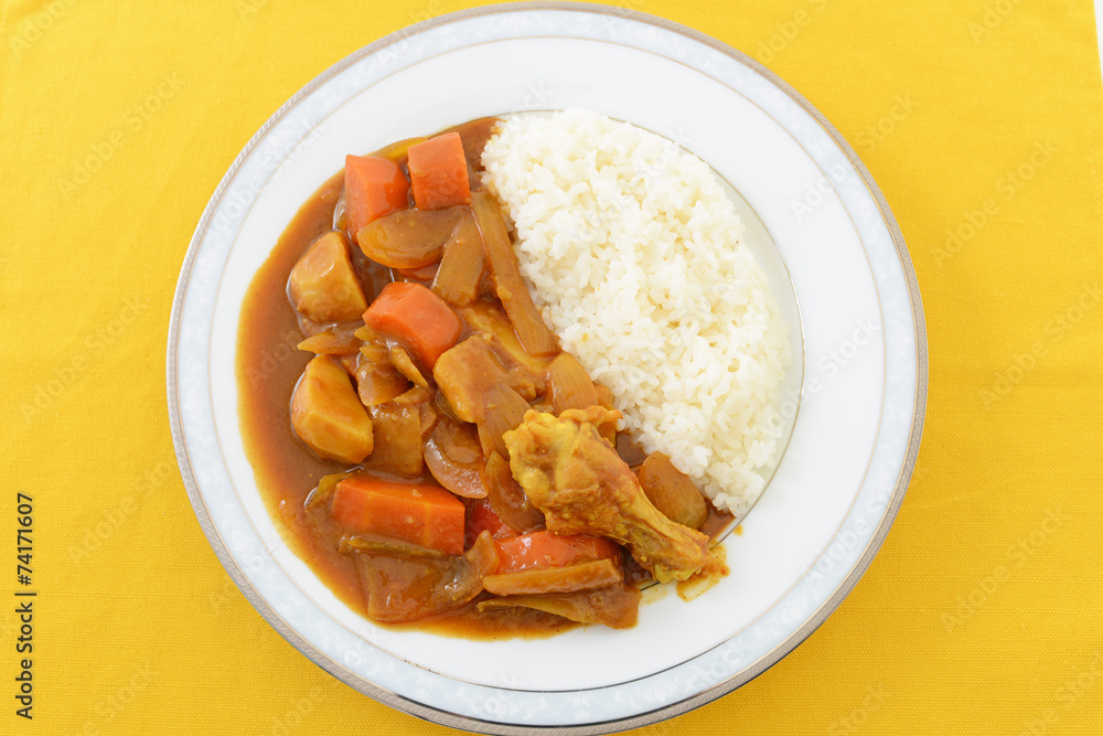 おいしそうなカレーライス おいしそうなカレーライス