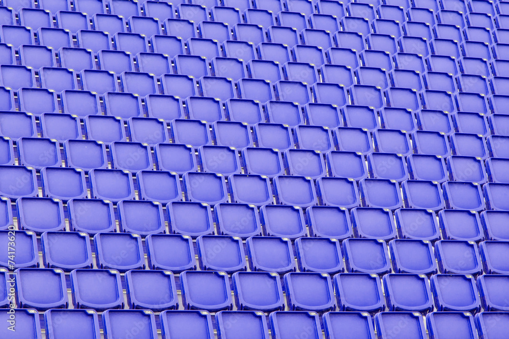 Fototapeta premium Blue seat in sport stadium