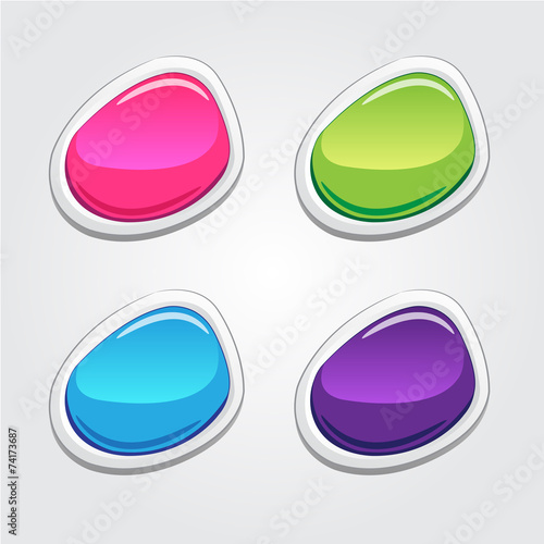 blank buttons for website. eps 10 vector