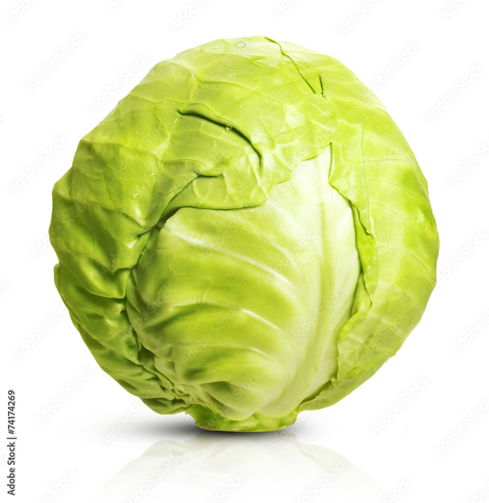 Cabbage isolated on white Cabbage isolated on white