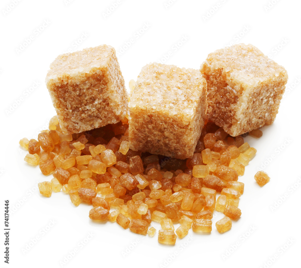 Brown cane sugar cubes Brown cane sugar cubes