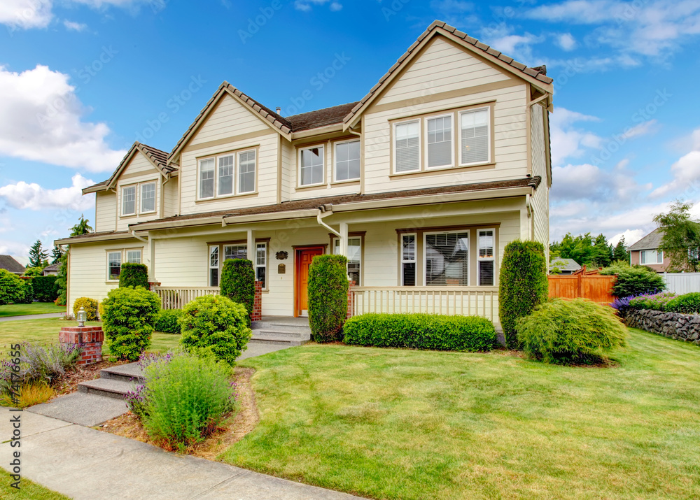 Large house with curb appeal