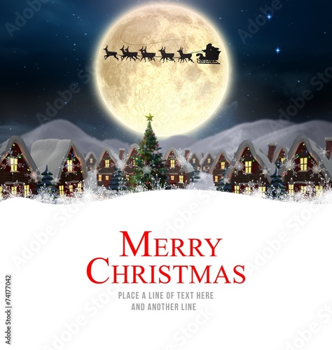 Composite image of merry christmas