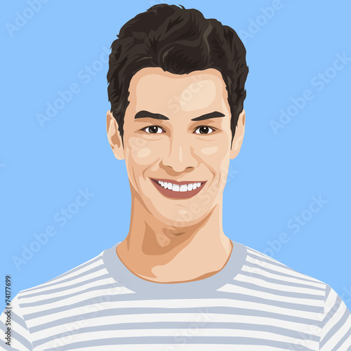 Smiling man vector