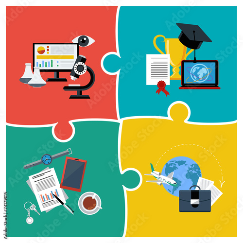Online education, science and business