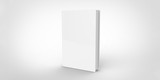 white Book cover isolated on plain background