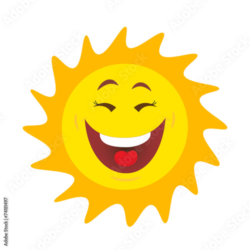 Sun with smile