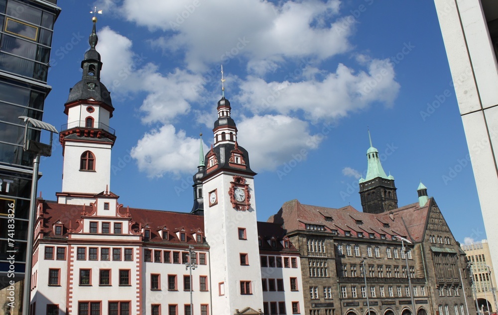 Rathaus im sächsischen Chemnitz