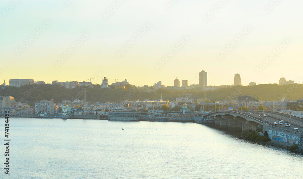 Naklejka premium Kiev panorama