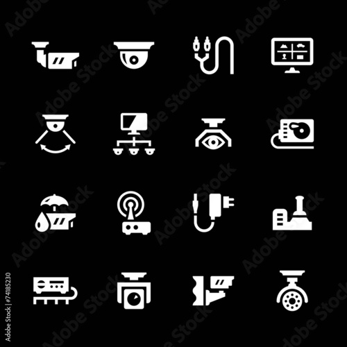 Set icons of video surveillance