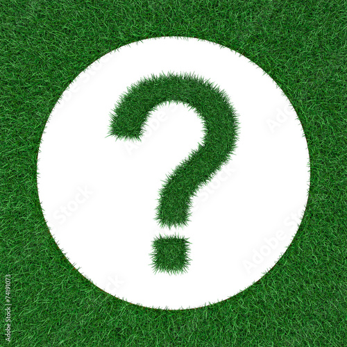 Wallpaper Mural question mark from grass Torontodigital.ca