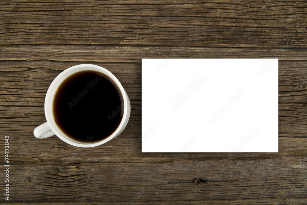 cup of coffee and paper sheet cup of coffee and paper sheet
