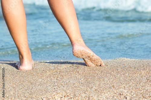 Feet and beach