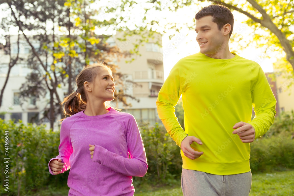 Young couple jogging Young couple jogging