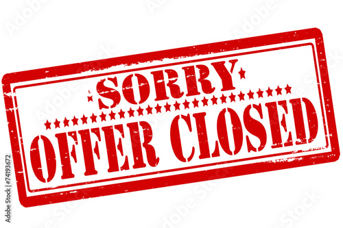 Offer closed