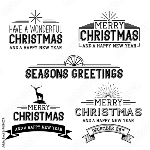 Vector Christmas Signs