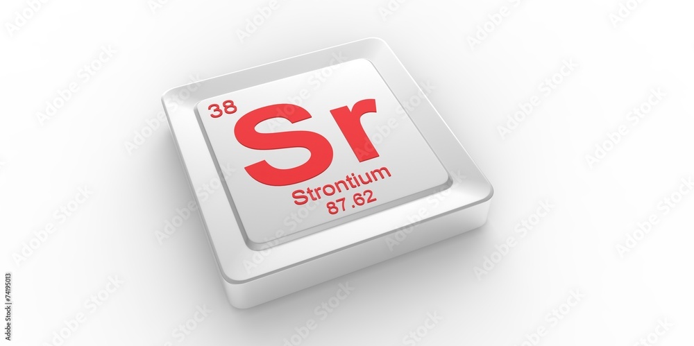 Sr symbol 38for Strontium chemical element of the periodic table Sr symbol 38for Strontium chemical element of the periodic table