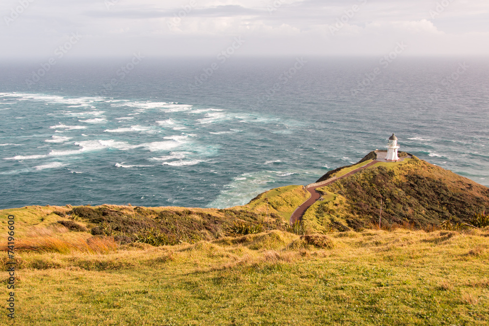 Lighthouse Cape Reinga on the North Island of New Zealand..