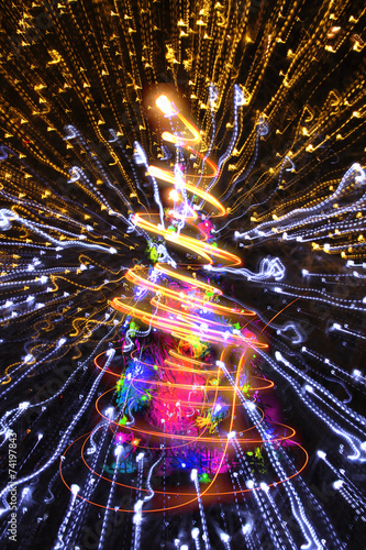 abstract christmas lights explosion © jonnysek