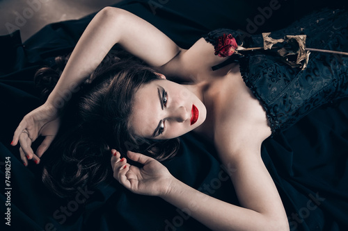 Portrait of beautiful woman