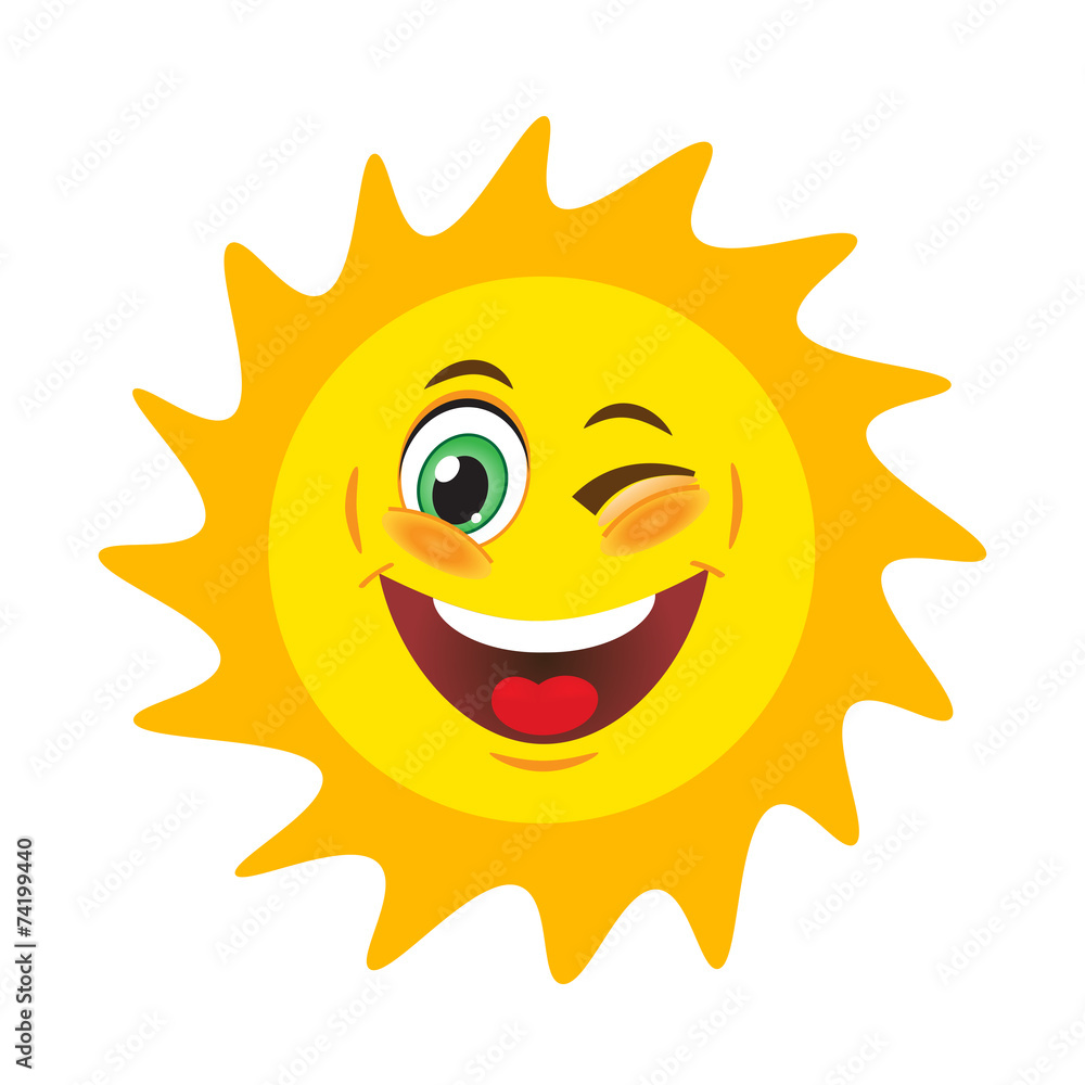 Sun with smile
