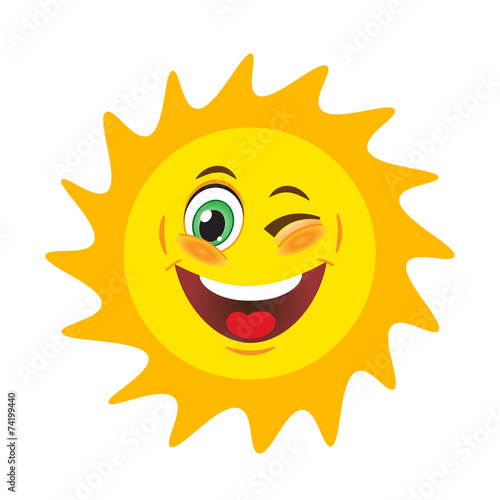 Sun with smile
