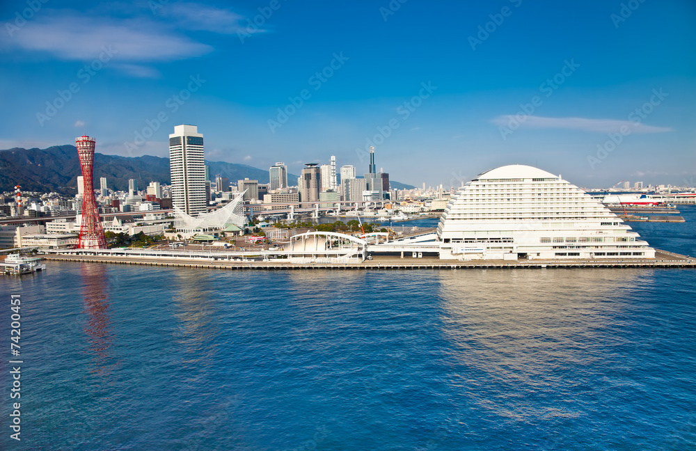 Fototapeta premium Panorama view of Kobe , Japan.