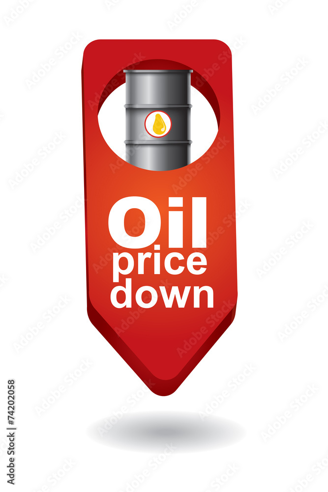 Crude oil price down