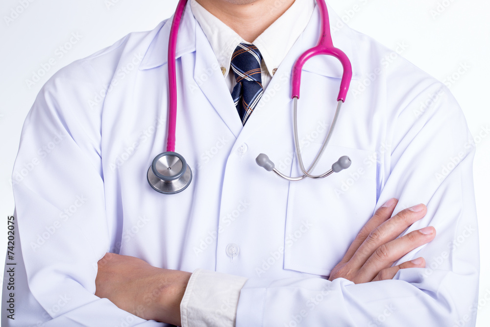 Medical doctor Holding Pink stethoscopeyour healthy concept Medical doctor Holding Pink stethoscopeyour healthy concept
