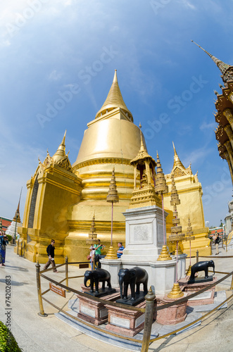 Wat Phra Kaow in Bangkok, Thaialnd.