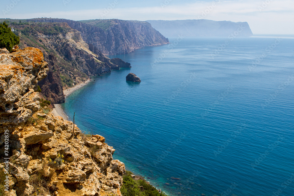 Sunny view of the Black Sea