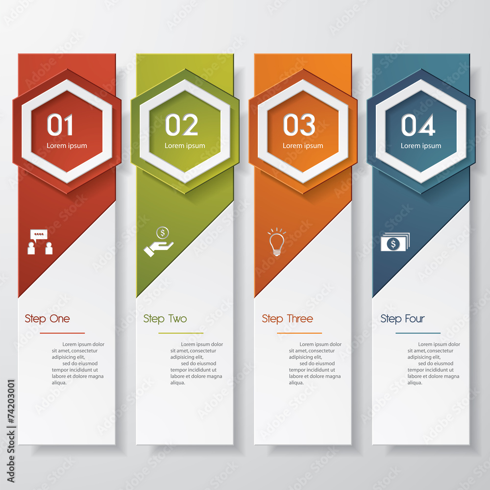 Design clean number banners template. Vector. Design clean number banners template. Vector.