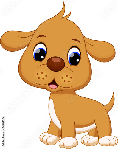 Cute puppy cartoon