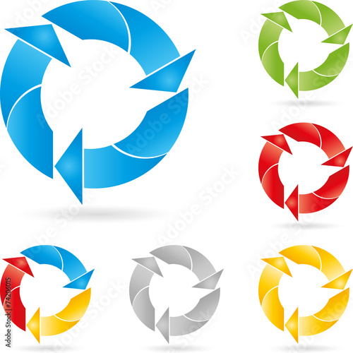 Recycling Zeichen, Logo, Pfeile, Eco